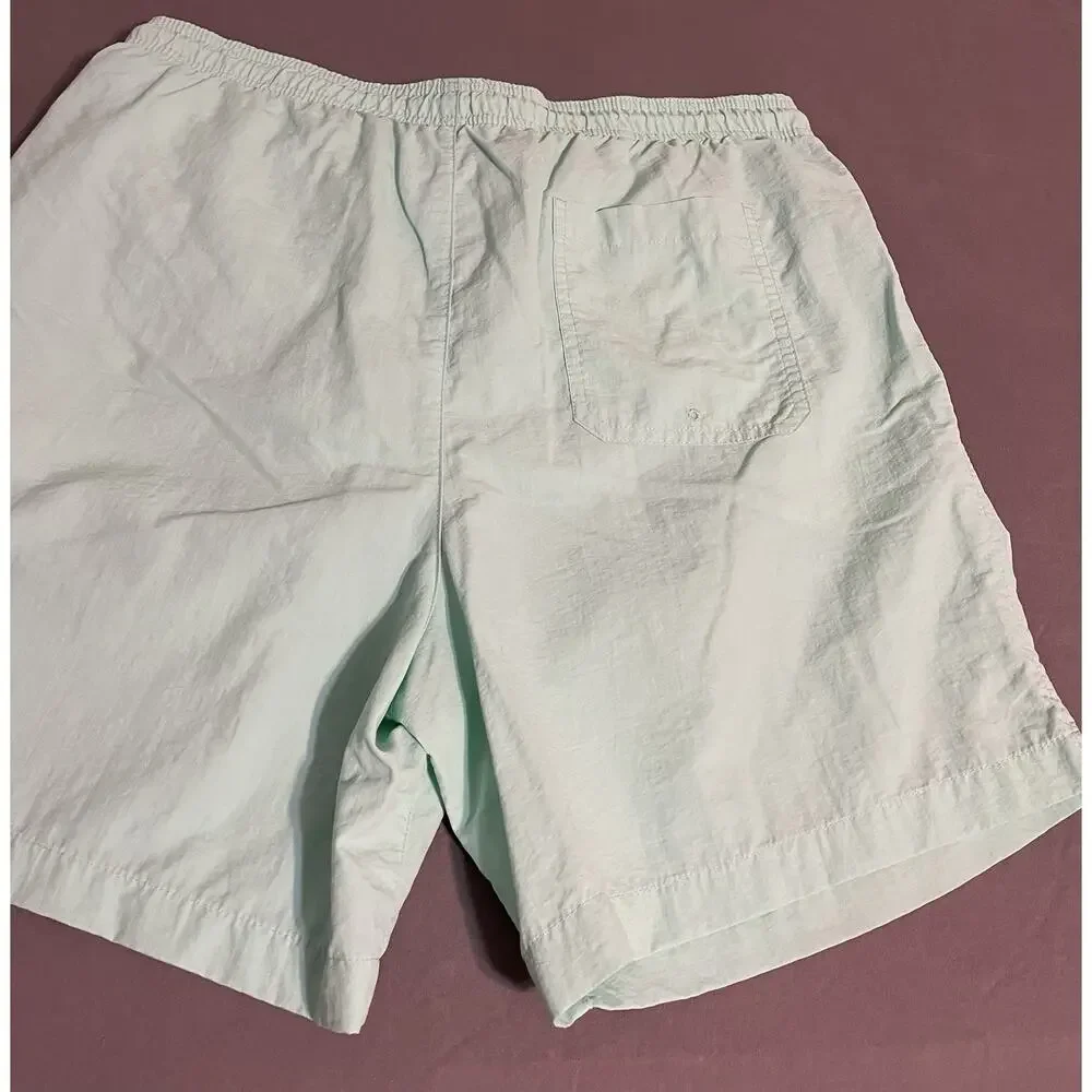 PacSun Swim Trunks Mens XL Mint Green Solid Drawstring Excellent Condition